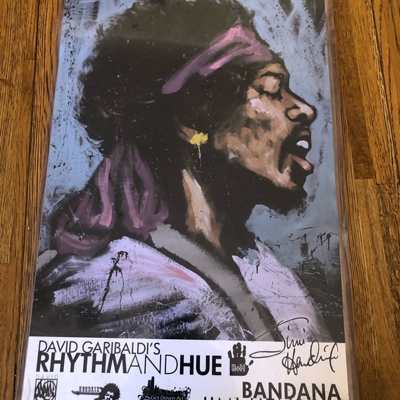 JIMI HENDRIX (11 x 17) DAVID GARIBALDI AUTOGRAPHED R+H 2008 - Picture 2 of 8